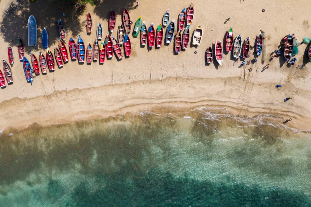 Cap-Vert barques plage